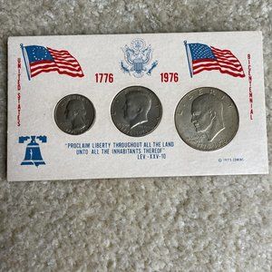 1776-1976 COLLECTIBLE US BICENTENNIAL 3 COIN SET, by Cowens